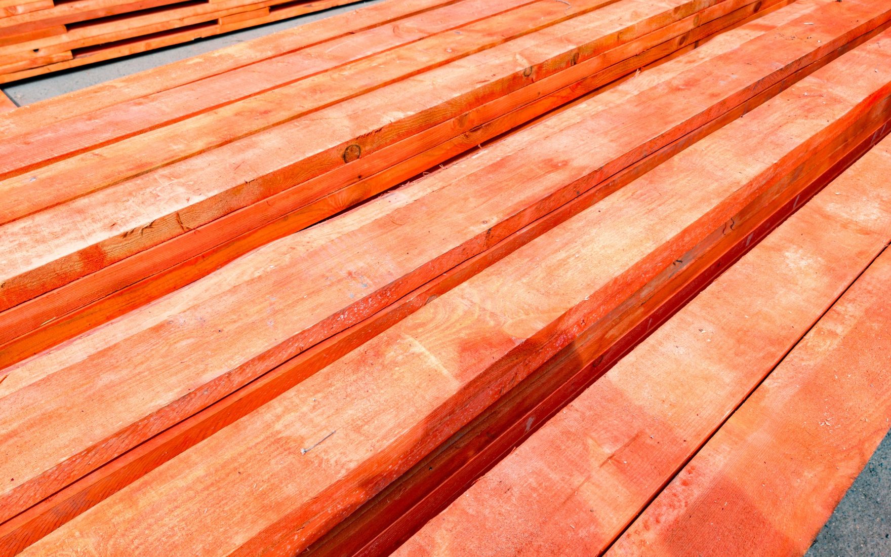 A stack of timber